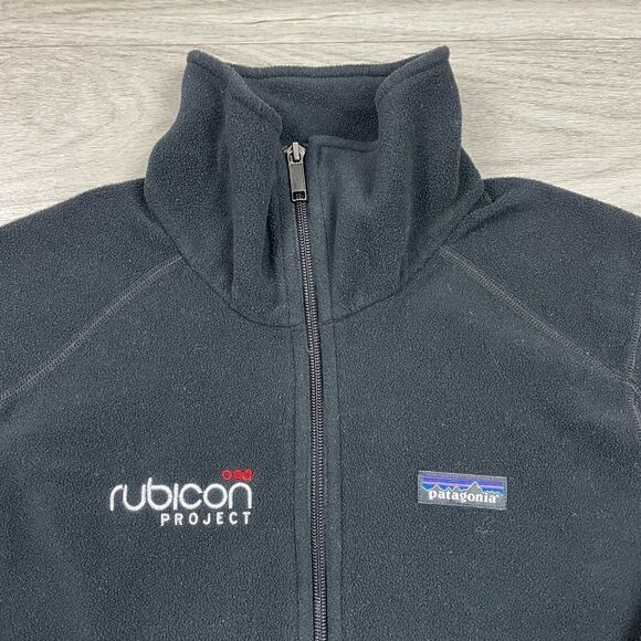 Patagonia Jacket Womens Small Black Outdoor Zip Fleece Hiking - Picture 2 of 9
